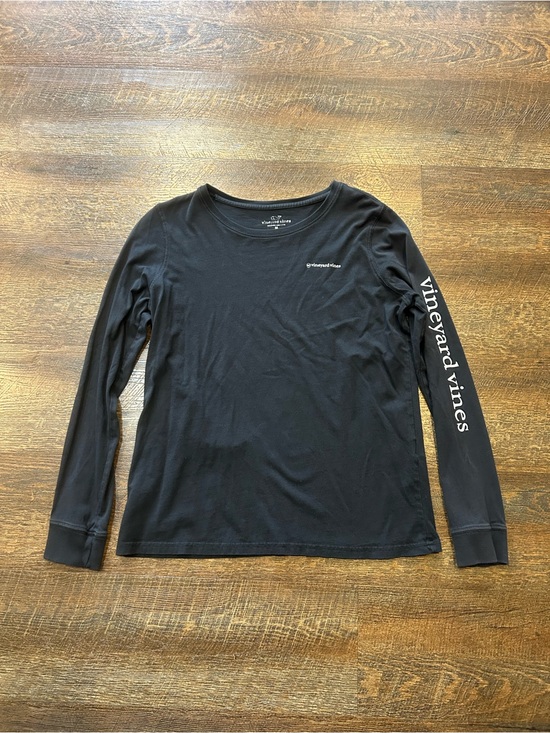 Vineyard Vines Tops - Vineyard Vines Black Crewneck Long Sleeve Tee
